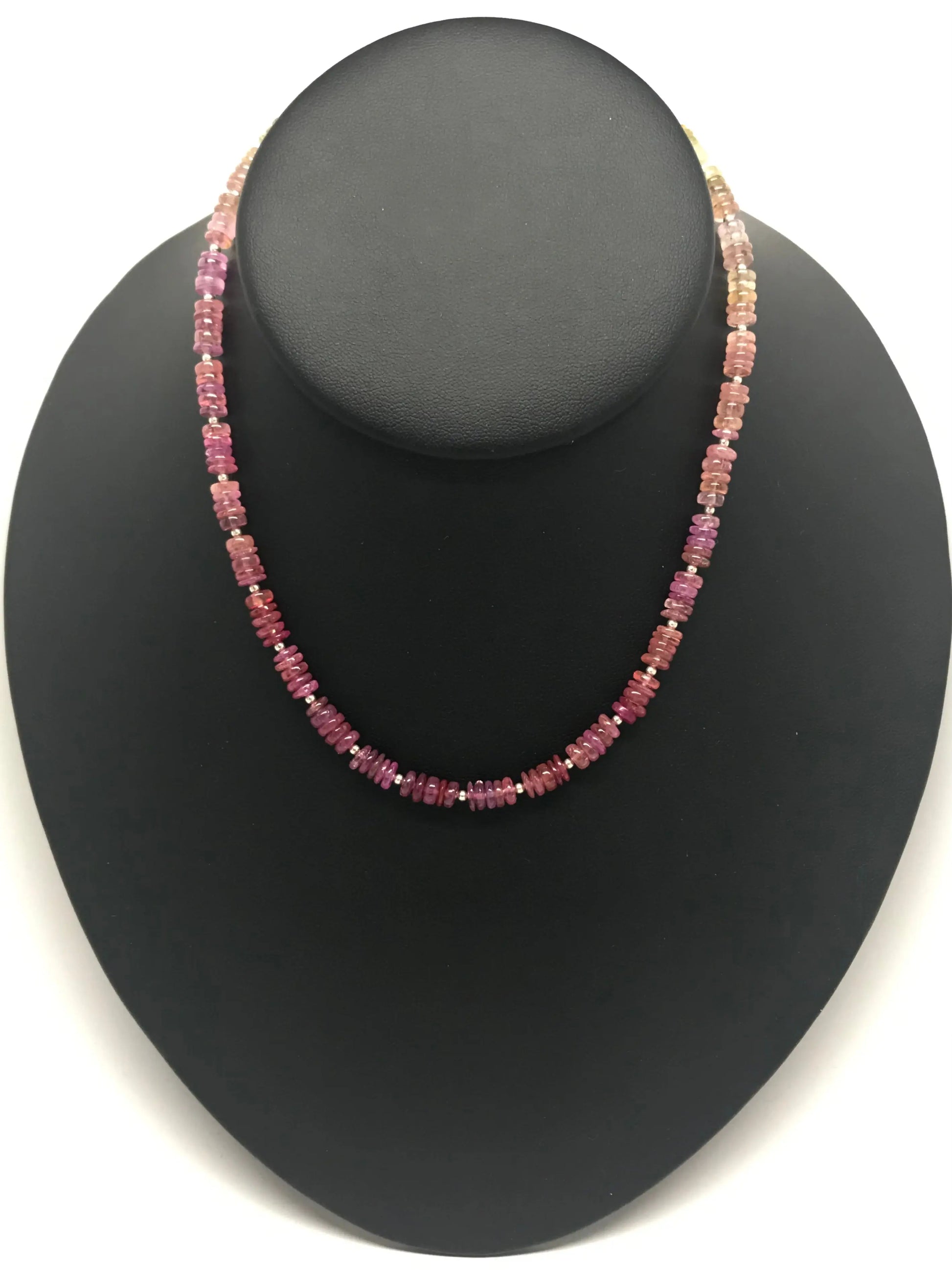 Pink Sapphire and Ruby 15.5" Necklace Tarazed Gems & Jewellery