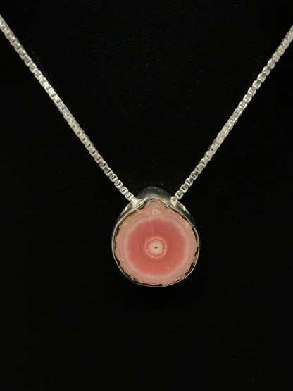 Rhodochrosite Necklace With Chain Tarazed Gems & Jewellery