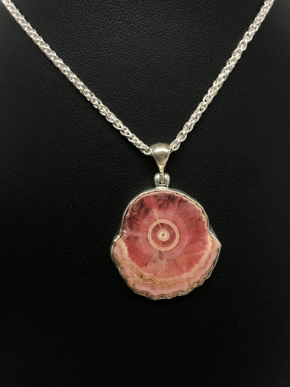 Rhodochrosite Slice Pendant Tarazed Gems & Jewellery