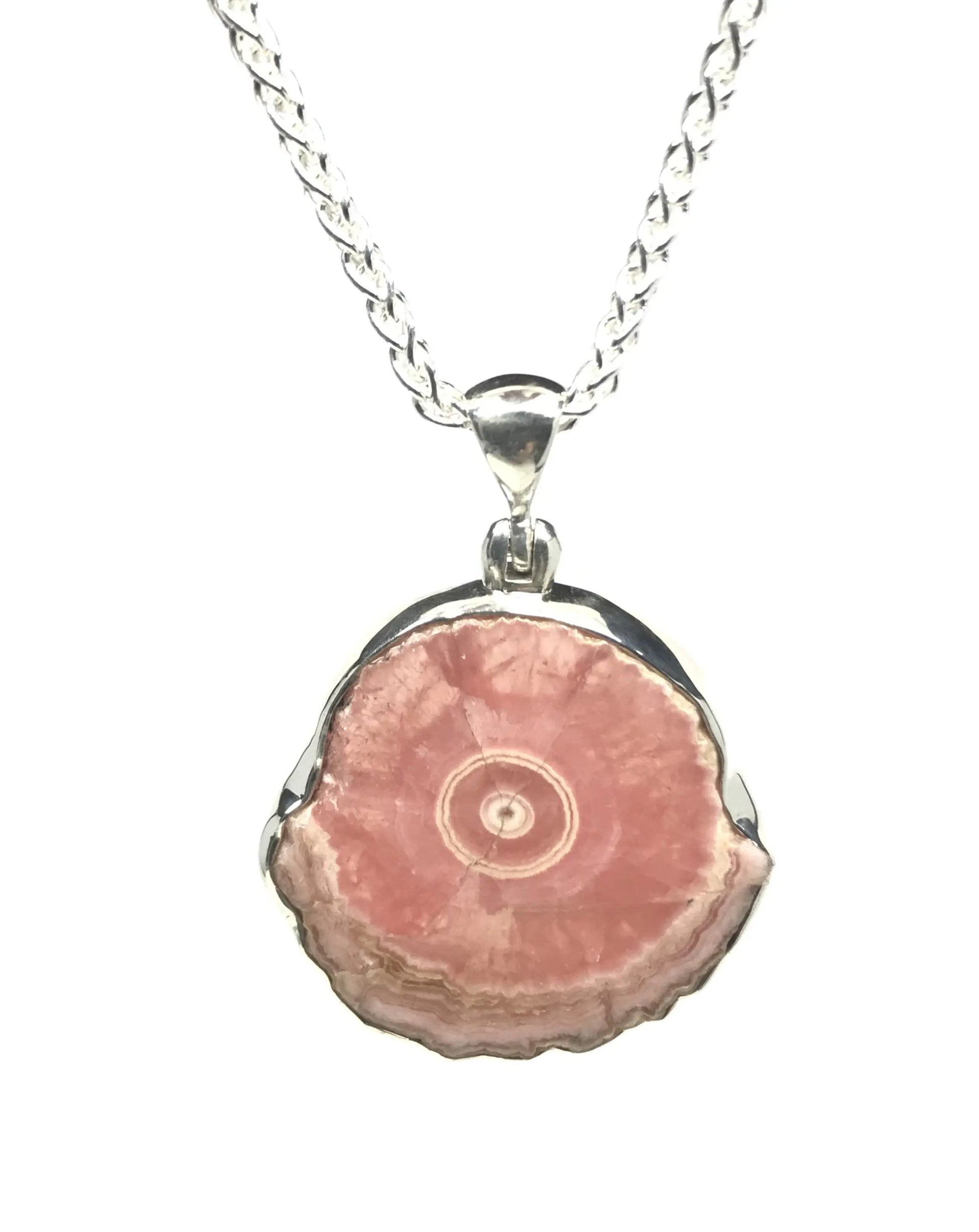 Rhodochrosite Slice Pendant Tarazed Gems & Jewellery