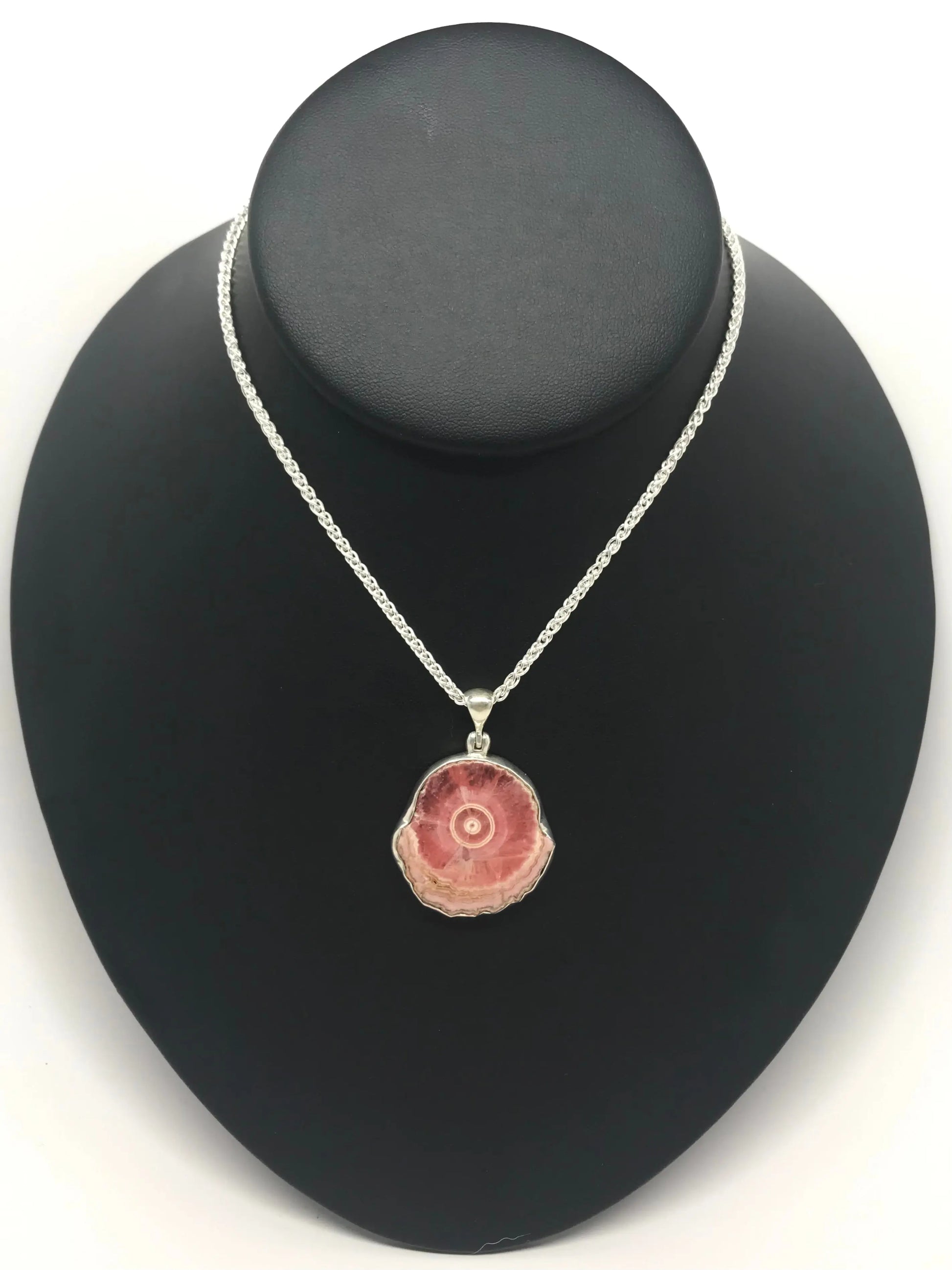 Rhodochrosite Slice Pendant Tarazed Gems & Jewellery