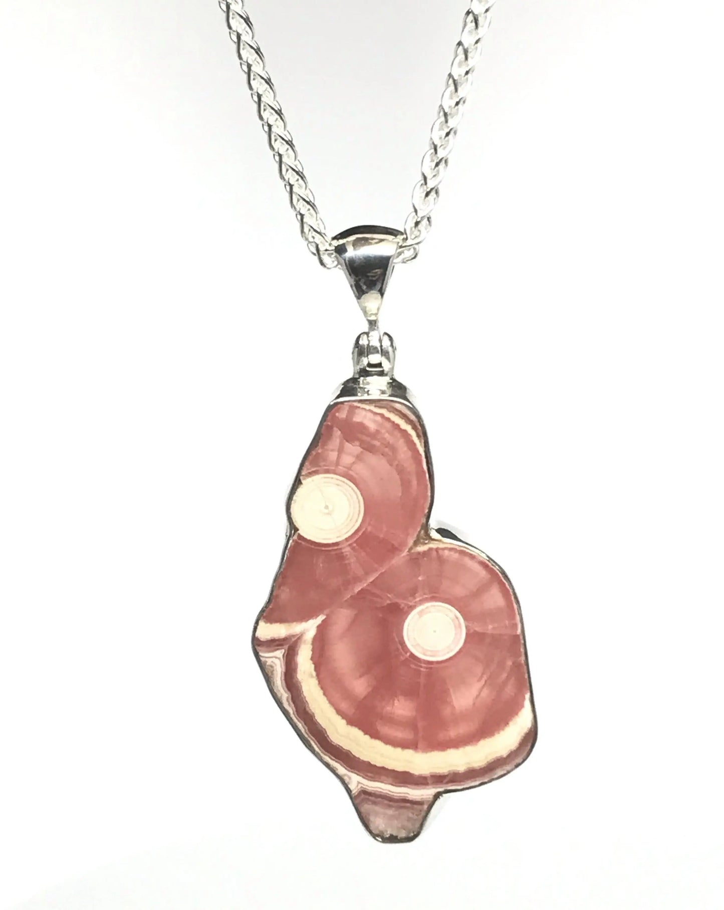 Rhodochrosite Slice Pendant Tarazed Gems & Jewellery