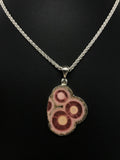 Rhodochrosite Slice Pendant Tarazed Gems & Jewellery