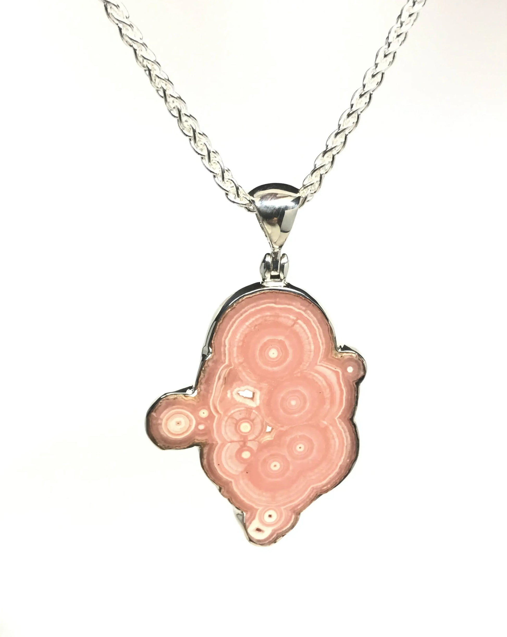 Rhodochrosite Slice Pendant Tarazed Gems & Jewellery