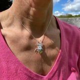 Stag Beetle Sterling Silver Necklace Tarazed Gems & Jewellery