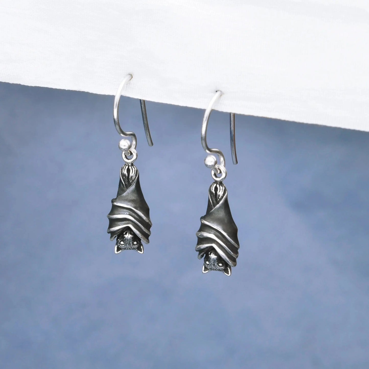 Sterling Silver Bat Earrings Tarazed Gems & Jewellery