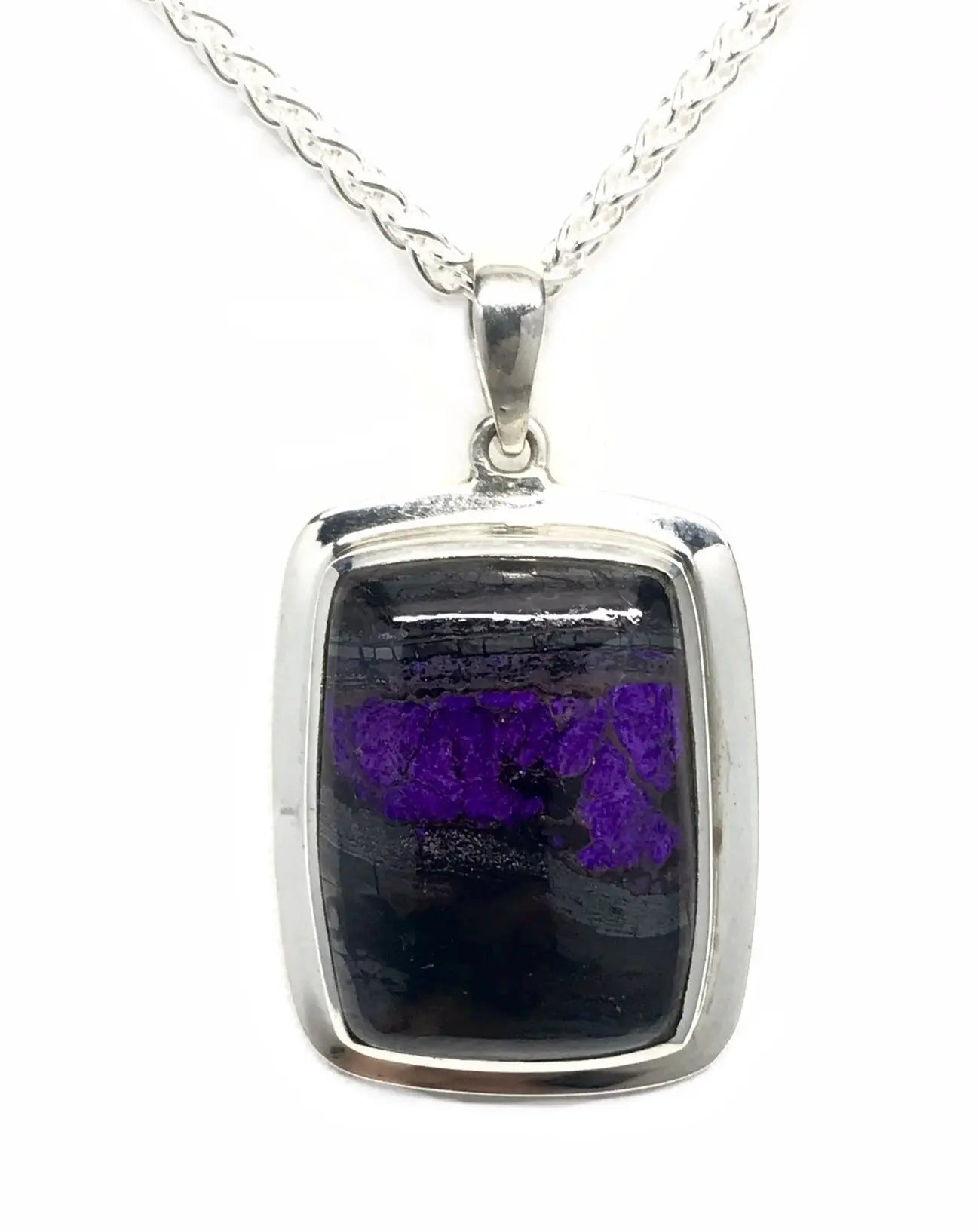 Sugilite Rectangle Pendant Tarazed Gems & Jewellery