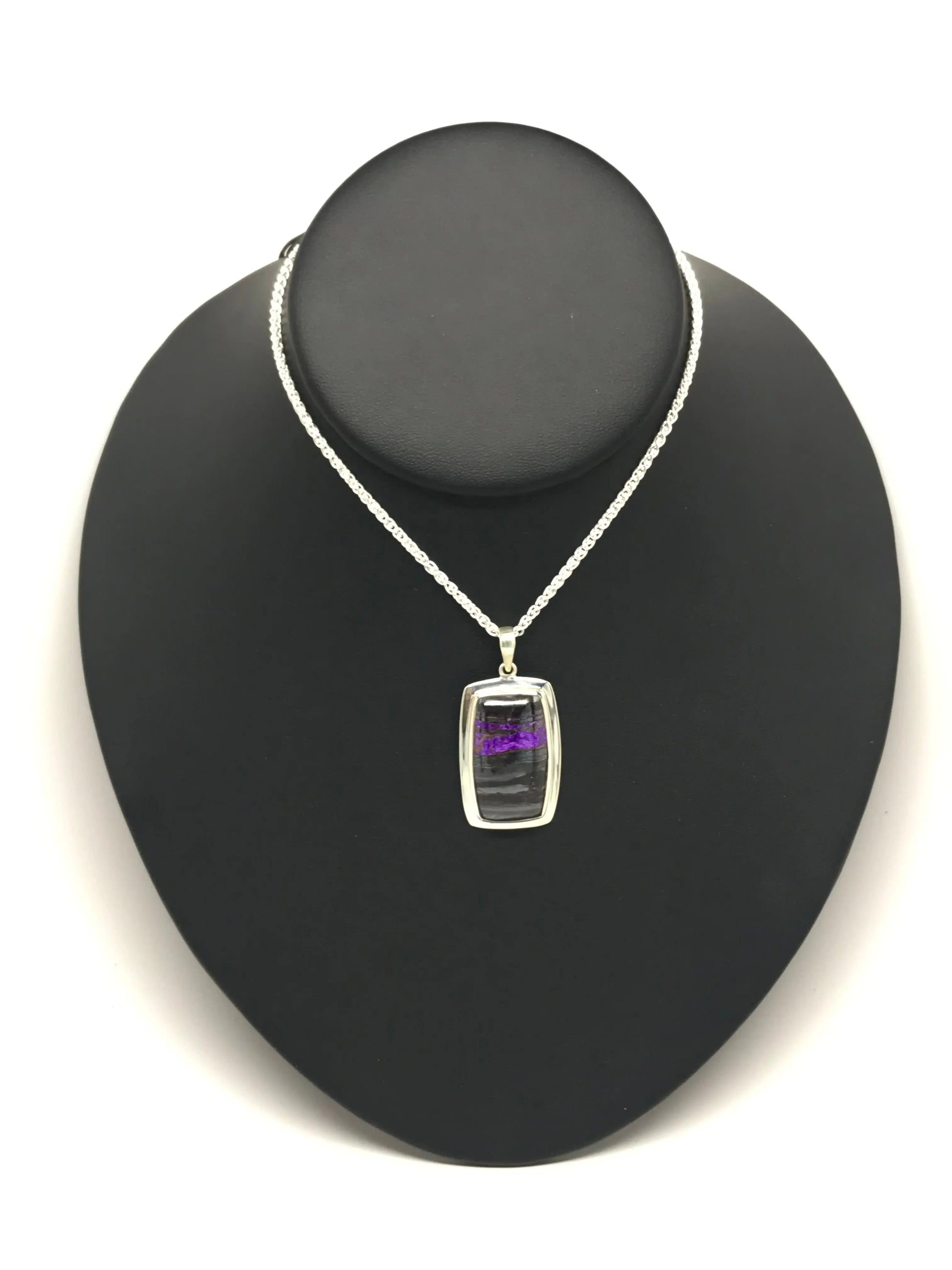 Sugilite Rectangle Pendant Tarazed Gems & Jewellery