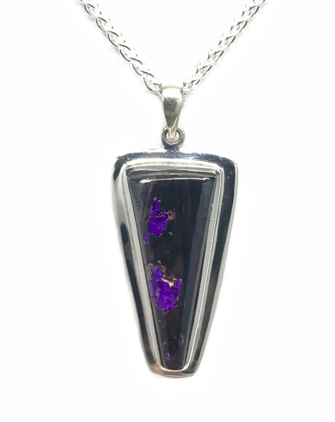 Sugilite Triangle Pendant Tarazed Gems & Jewellery