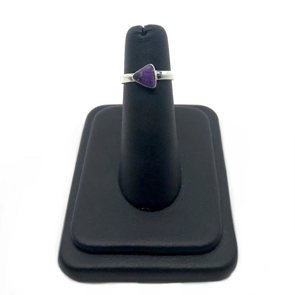 Sugilite Triangle Ring Size 4.75 Tarazed Gems & Jewellery