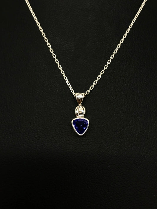 Tanzanite Trillion Pendant Tarazed Gems & Jewellery