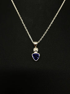 Tanzanite Trillion Pendant Tarazed Gems & Jewellery